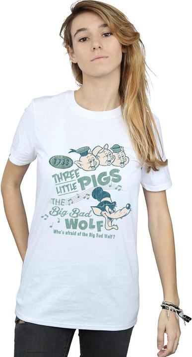 Image du produit Disney - T-shirt THREE LITTLE PIGS WHO'S AFRAID OF THE BIG BAD WOLF - Femme (L)