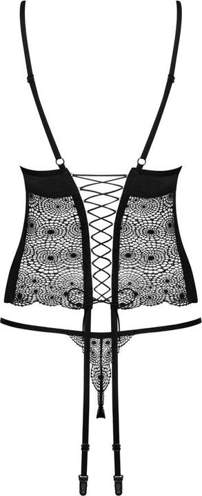 Produktbild Obsessive Sharlotte corset & thong black L/XL (XL)