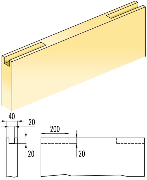 Actual product image Eclisse 'Built-in elements SYNTESIS LINE EF for sliding doors version "Tr