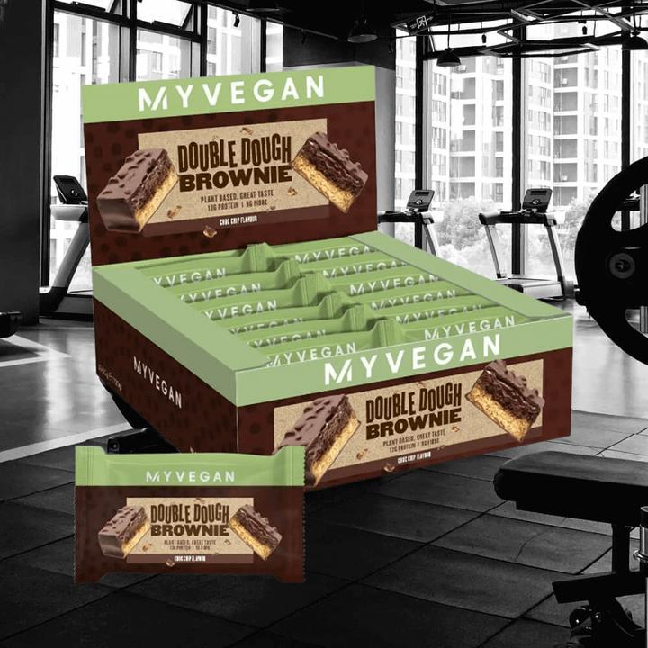 Image du produit MyProtein My Protein vegan Double Dough Brownie (12 x 60G) (Pépites de chocolat, 12 pcs, 720 g)