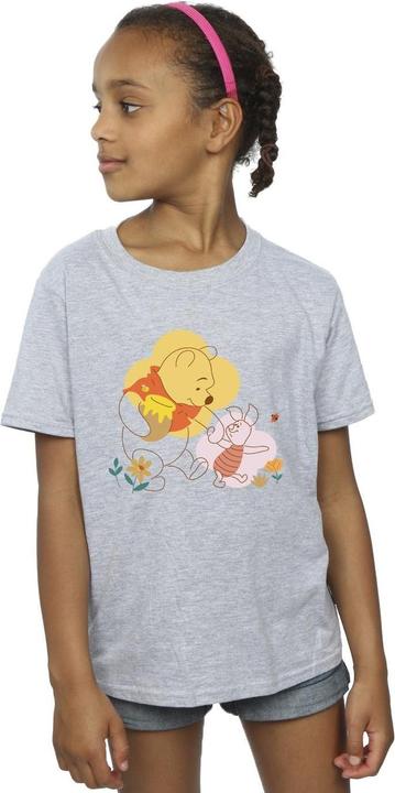Actual product image Disney Girls Winnie The Pooh Piglet Cotton T-Shirt (140, 146)