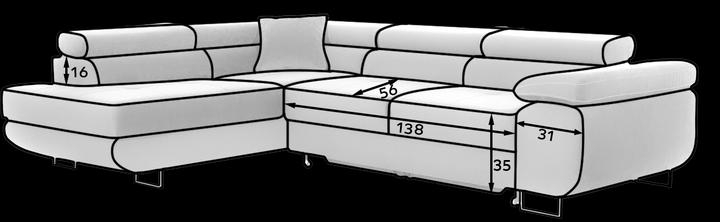 Actual product image ELTAP Anton (Sofa bed, 4-seater, Corner sofa)