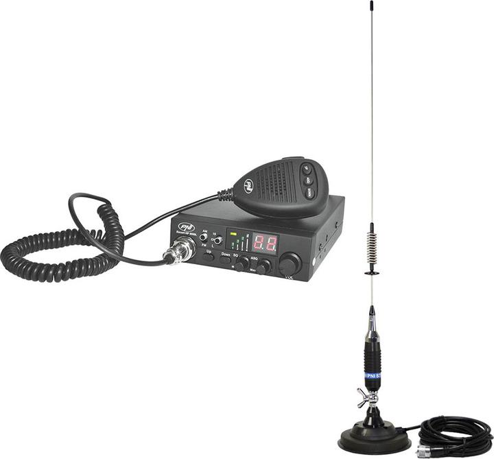 Produktbild PNI CB ESCORT HP 8000L ASQ Funkpaket + S75 CB-Antenne mit Magnet