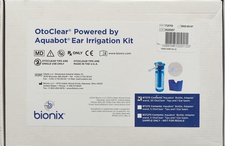 Actual product image Bionix OtoClear Aquabot Kit Ear Irrigation