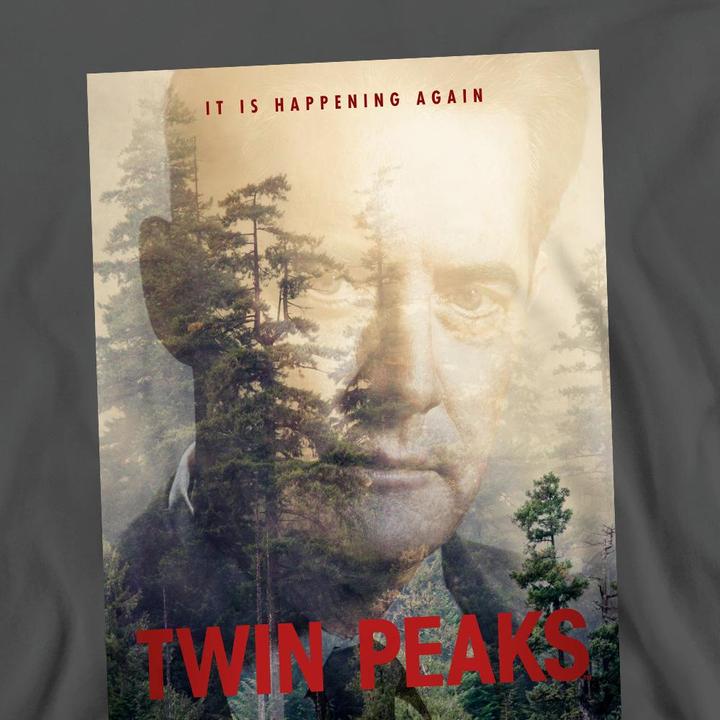 Actual product image Twin Peaks Unisex Adult Dale Cooper Poster Sweatshirt (XL)