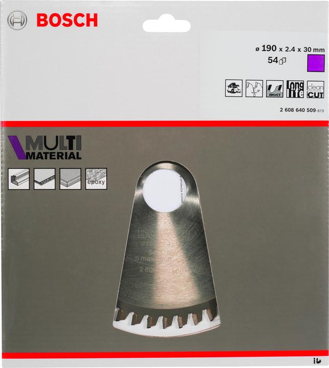 Actual product image Bosch Professional Zubehör PRO Multi Material circular saw blade, 190 x 2.4 x 30 mm