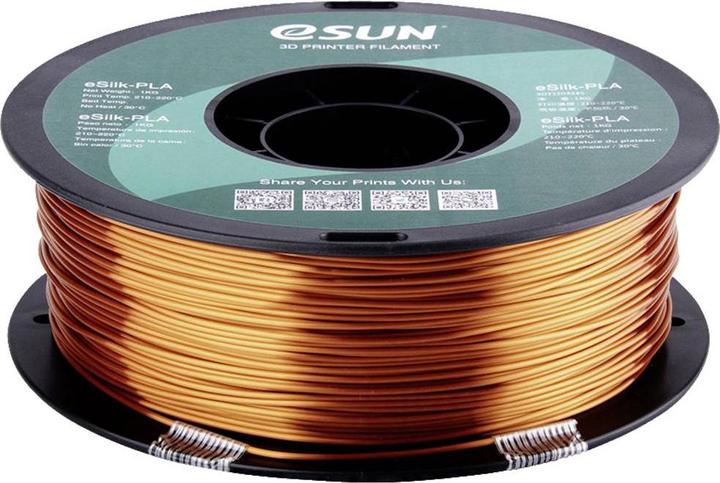 Immagine prodotto eSUN eSilk-PLA Filamento di rame PLA 1,75 mm 1 kg Rame (metallico) (PLA, 1.75 mm, 1000 g, Rame)