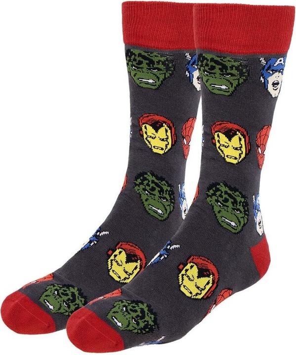 Actual product image Cerda MARVEL - Pack de 3 Paires de Chaussettes (Taille 38-45) (pack of 3, 38 - 45)