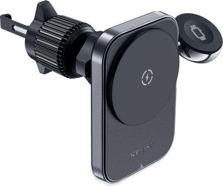Immagine prodotto Acefast Supporto da auto D18 con caricatore induttivo MagSafe/Qi + cavo USB-A USB-C - nero