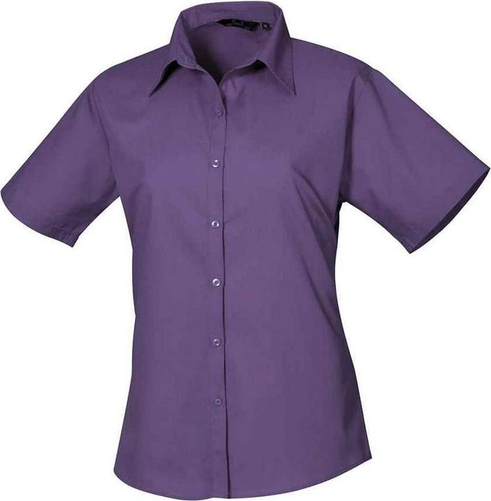 Premier Popeline Bluse mit kurzen Ärmeln