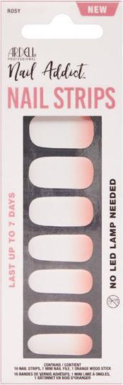 Ardell Nail Addict - Nail Strips Rosey Cheeks (Weiss, Pink)