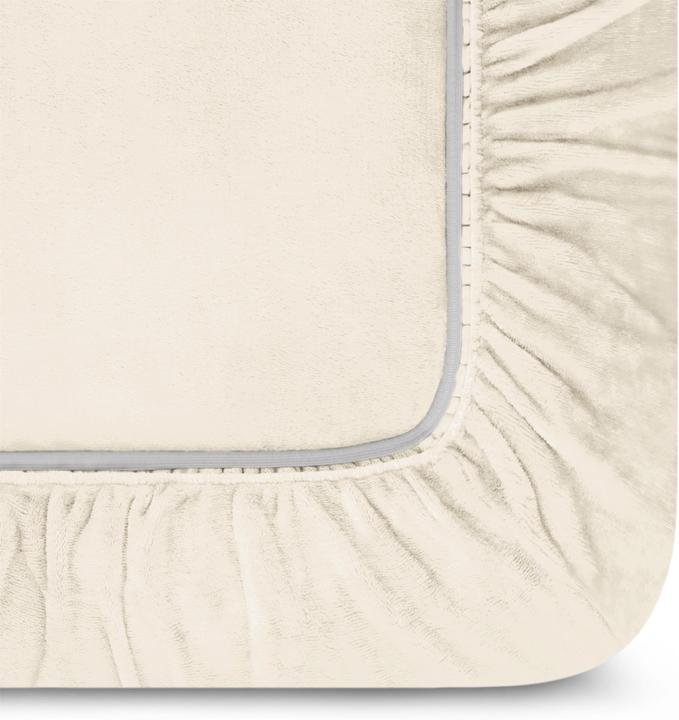 Actual product image Aspero Flannel fitted sheet PERPIGNAN (180 x 200 cm)
