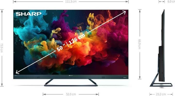 Actual product image Sharp 50FQ5EG (50", QLED, 4K, 2023)