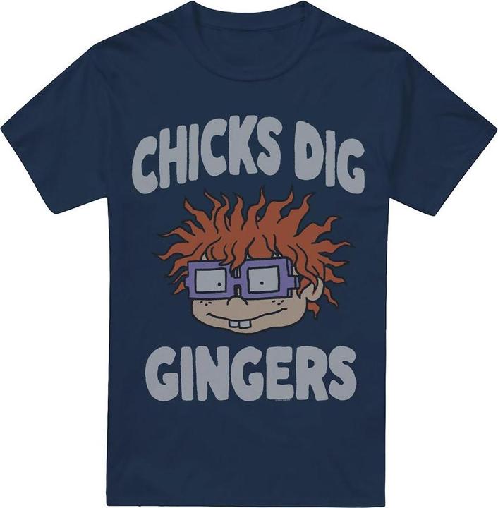 Actual product image Rugrats Mens Chicks Dig Gingers T-Shirt (XL)