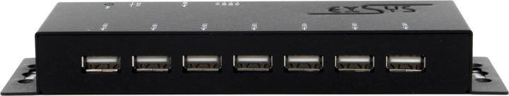 Immagine prodotto Exsys GmbH HUB USB 2.0 a 7 porte (alloggiamento in metallo), incl. (USB-B, 7 Porti)