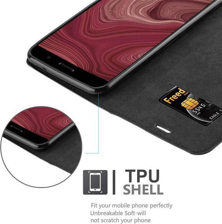Actual product image Cadorabo Book Invisible Magnet Cover (HTC U11)