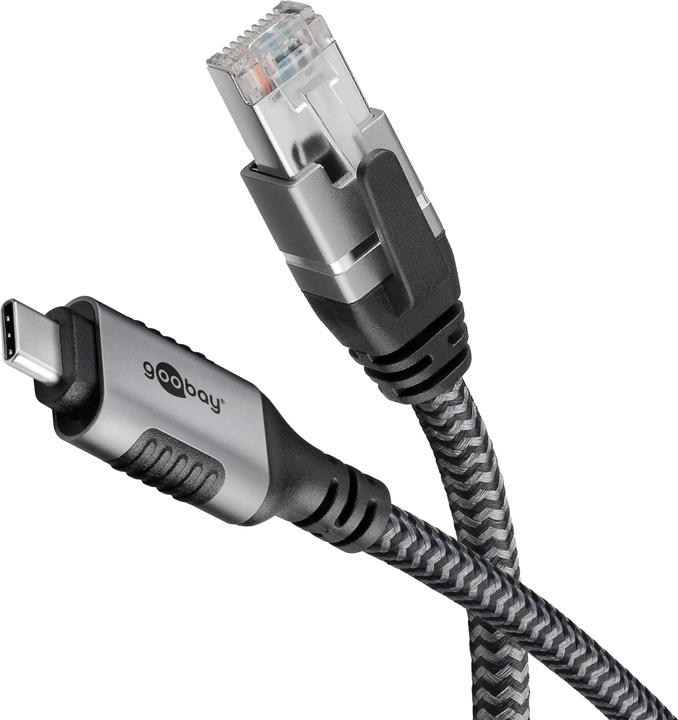 Goobay Ethernet cable USB-C to RJ45 (USB 3.1, RJ45 (1x))