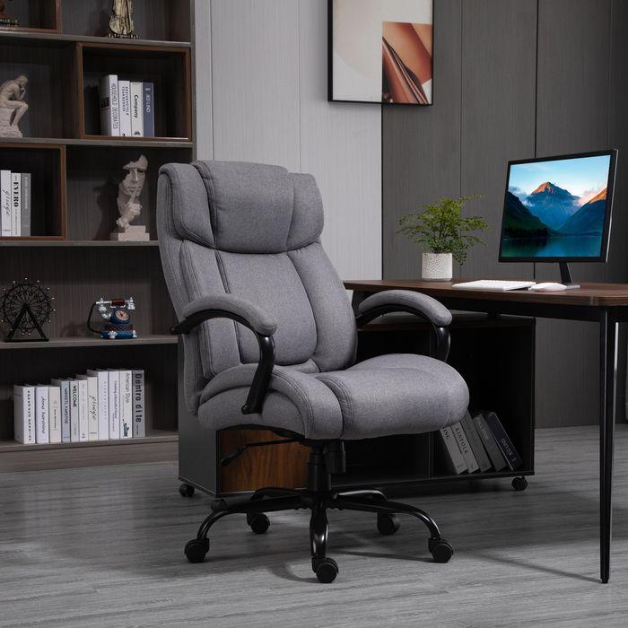 Actual product image Swisshandel24 Office chair Gaming chair Rocking function thick upholstered ergonomic Load capacity 220 kg