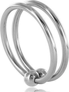 Produktbild Metal Hard Doppel Penisring aus Metall mit Hodenring (3.20 cm)