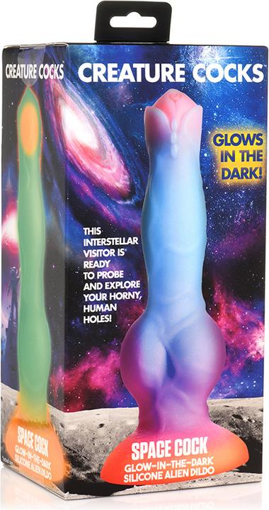 Productafbeelding Creature Cocks Space Cock - Glow in the Dark - Silicone Buitenaardse Dildo