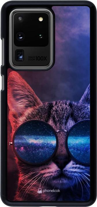 Produktbild PhoneLook Hülle Red Blue Cat Glasses (Samsung Galaxy S20 Ultra)