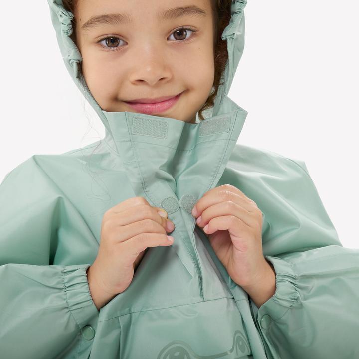 Image du produit Quechua Poncho Cape de pluie enfants taille 92-116 randonnée en montagne - MH100 vert