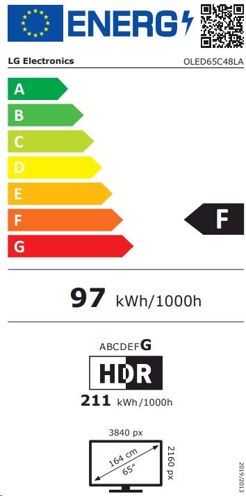Energie-Label LG OLED65C48LA (65", C4, OLED, 4K, 2024)