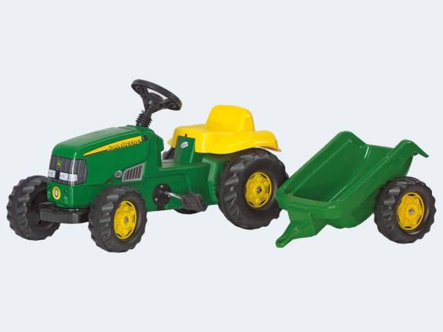 Produktbild Rolly Toys rollyKid John Deere Traktor mit Anhänger