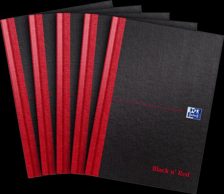 Immagine prodotto Oxford Nero e rosso (A5, Righe, Copertina rigida)