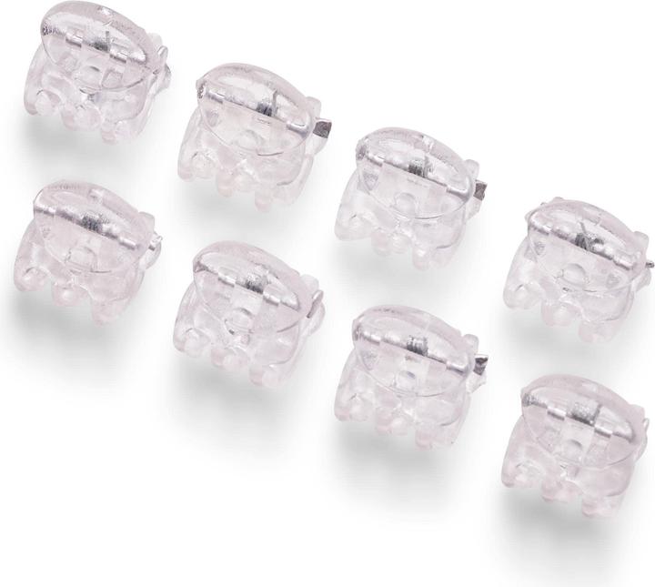 DailyGo Haarklemme 1 cm 8 Stück transparent (8 Stk.)