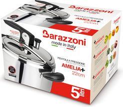 Immagine prodotto Barazzoni Pentola a Pressione 5L Amelia + (22 cm, Cucina a vapore, Acciaio inossidabile)