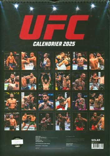 Immagine prodotto Solar UFC: un anno al centro delle MMA: calendario 2025 (Francese)