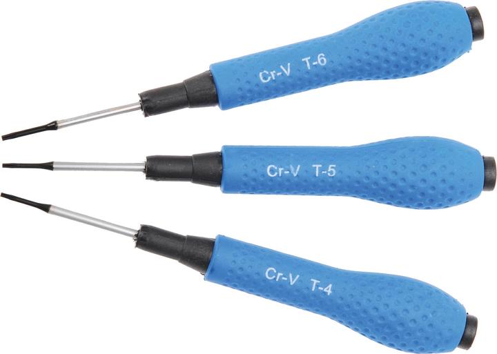 BGS Jeu de tournevis de précision | profil en T (pour Torx) T4 / T5 / T6 | 3 pièces (Set, Torx (TX))