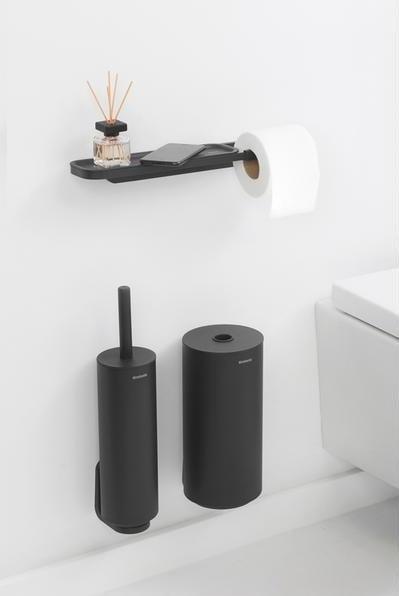 Produktbild Brabantia Toilettenpapierhalter Mindset mit Ablage Anthrazit