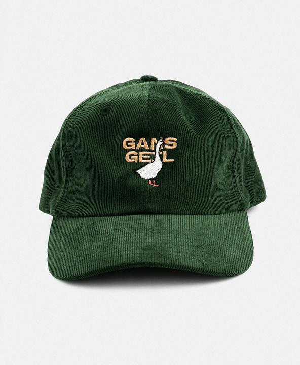 Actual product image Plakativ «Gans Geil» Corduroy Cap Olive