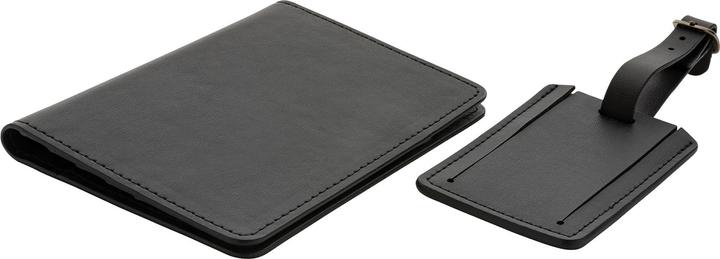 Actual product image Swiss Peak Recycled PU Travel Set (Passport cover)