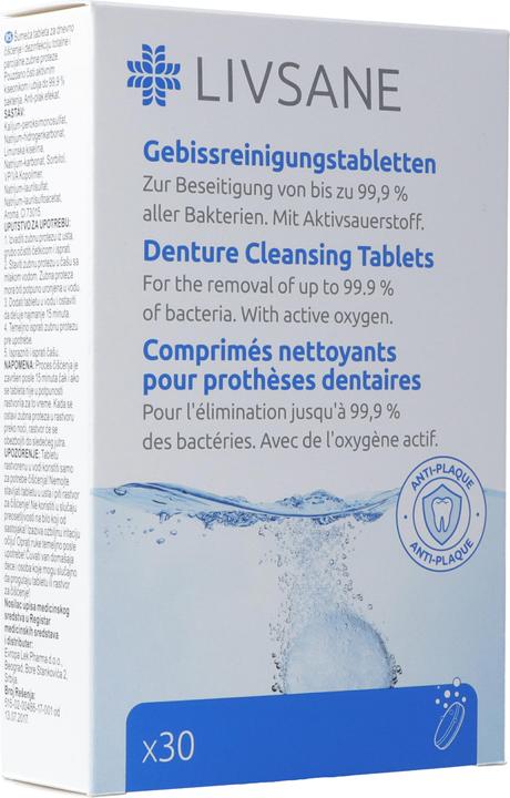 Livsane Gebissreinigungstabletten Tabl (Zahnprothesen Zubehör)