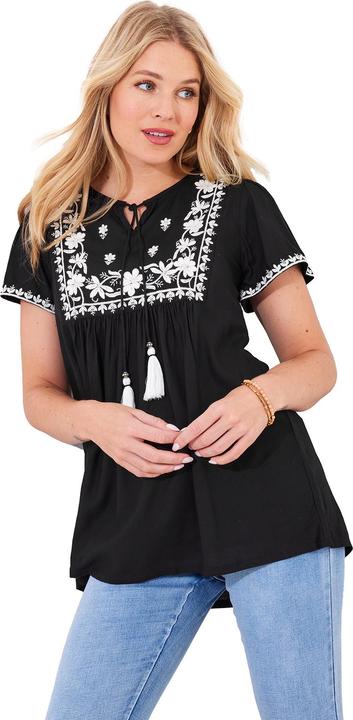 Actual product image Joe Browns Embroidered Short Sleeve Top (40)