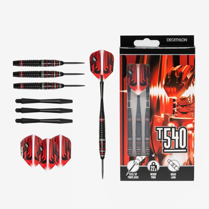 Produktbild Canaveral Dartpfeile Steeldart 3 Pfeile Stahlspitzen - T540 (110 g)