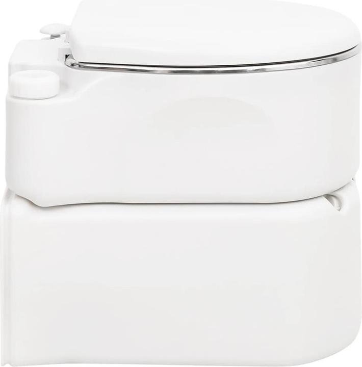 Image du produit VidaXL Toilettes encastrées de camping Blanc 24+17 L PEHD & acier