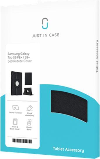 Image du produit Just in Case PU Cuir Rotation 360 Book Cover Noir Samsung Galaxy Tab S9+/S9 FE+/S10+ (Galaxy Tab S9+, Galaxy Tab S10+, Galaxy Tab S9 FE+)