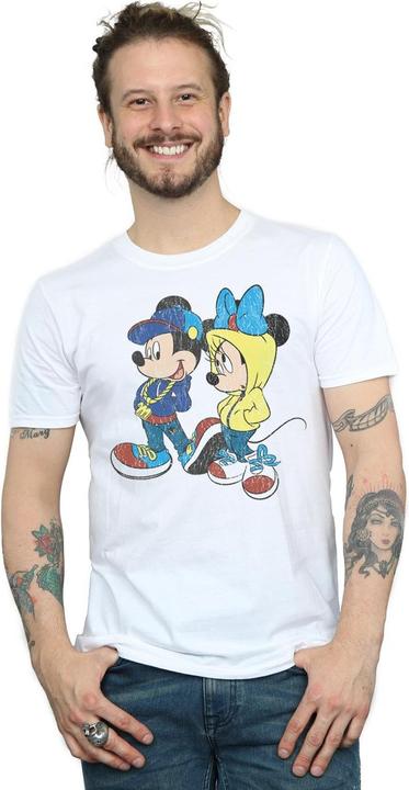 Actual product image Disney Mens Mickey And Minnie Mouse Pose T-Shirt (4XL)
