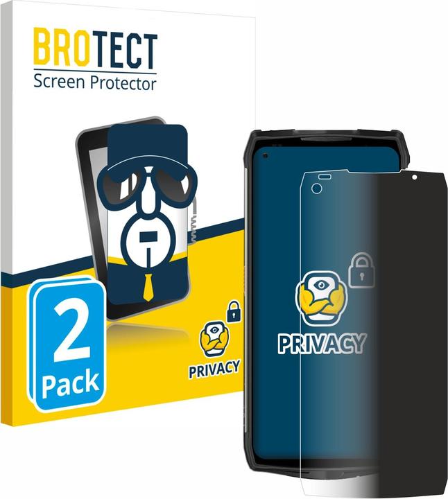 Actual product image BROTECT Anti-spy privacy film Blue light protection film (2 Piece, Ulefone Power Armor 13)