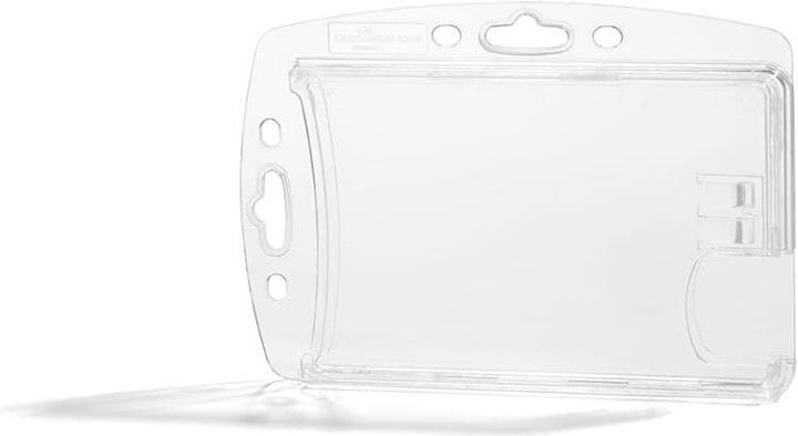 Durable Hard box for company badges without fastening