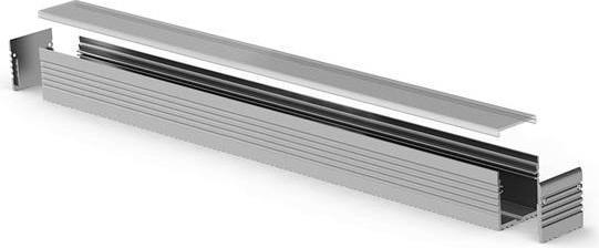 Actual product image LEDsON Powerline - Aluminium Profile For LED Strips - Width 35 mm - Anodised Aluminium - Silver - 2 m (200 cm)