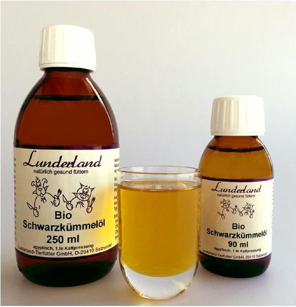 Actual product image Lunderland Organic black cumin oil (Dog, 250 ml)