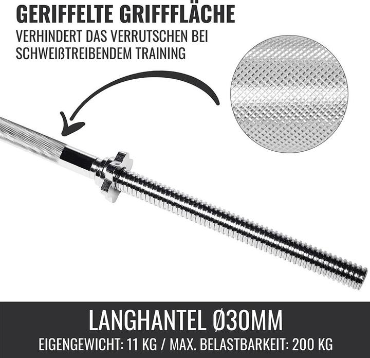 Actual product image Gorilla Sports Barbell bar