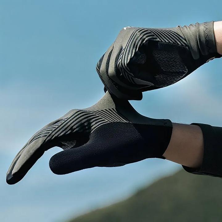Actual product image Rockbros 16110006003 shock-absorbing cycling gloves size L - green and black (L)