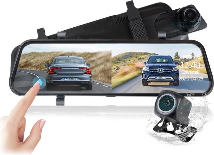Image du produit MBG Line Enregistreur vidéo miroir HS900 Pro Sony (Microphone intégré, Écran intégré, Bluetooth, WiFi, QHD)