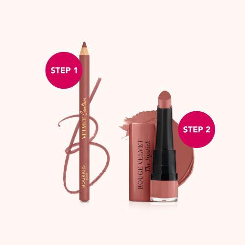 Actual product image Bourjois Rouge Velvet The Lipstick (47 Rose Brulé)
